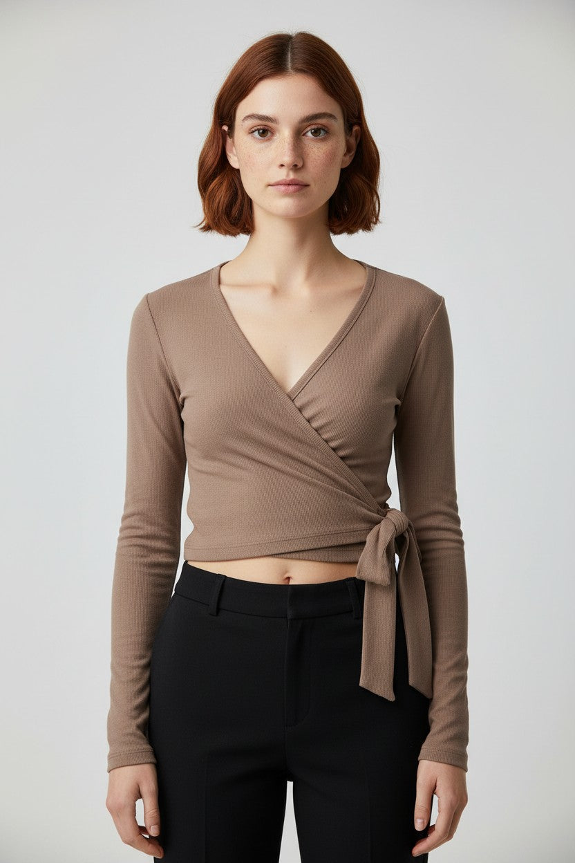 Aim'n Damen Top Braun Größe S