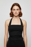 Cider Damen Top Schwarz Größe M
