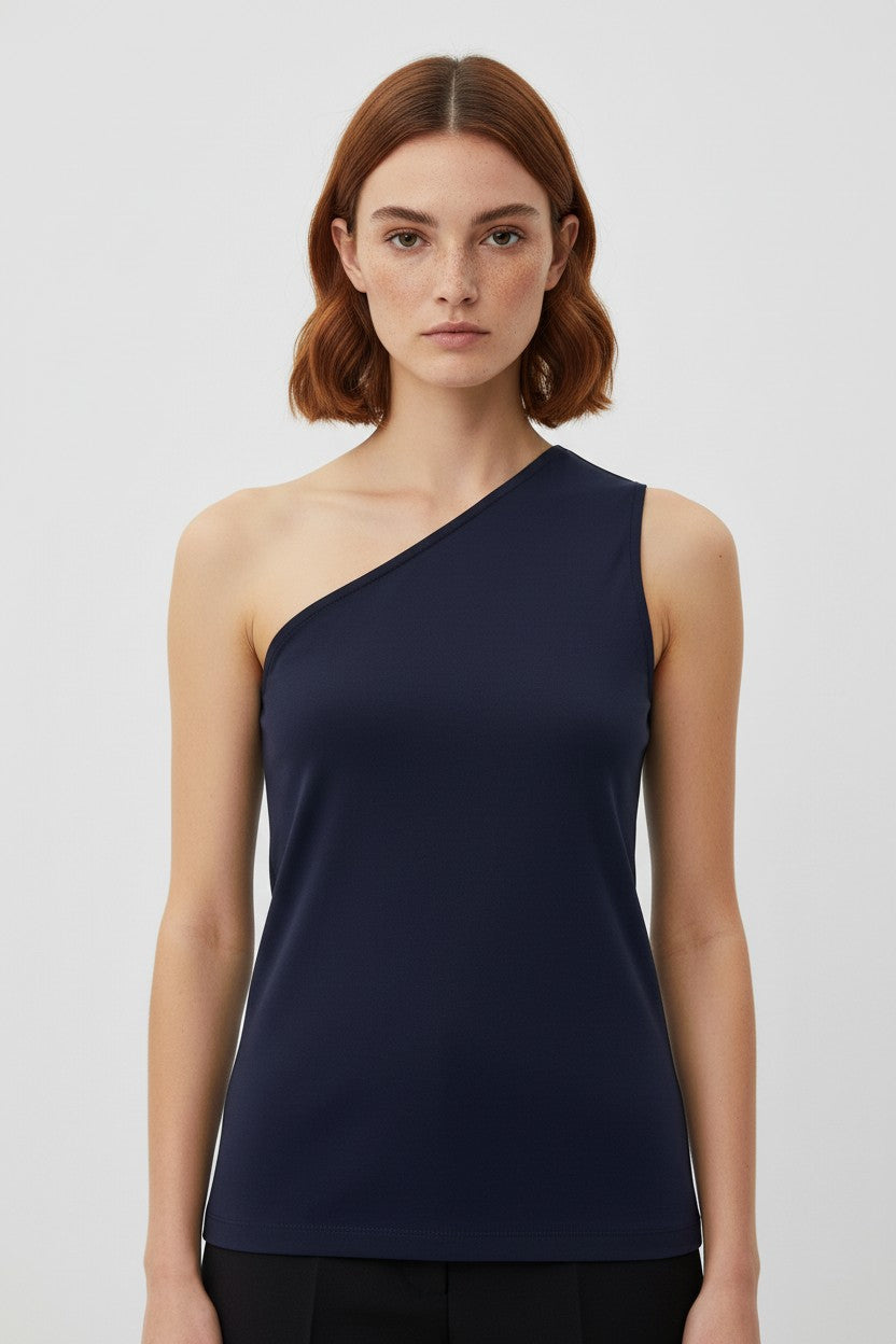COS Damen Top Blau Größe L