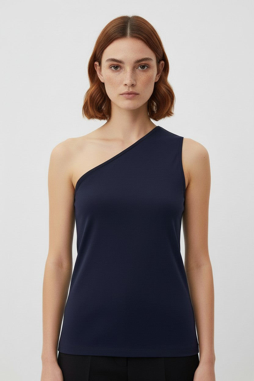 COS Damen Top Blau Größe L