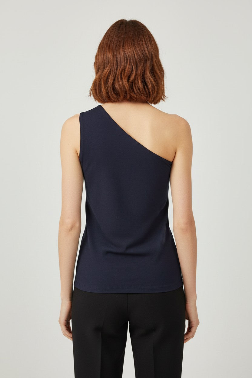 COS Damen Top Blau Größe L