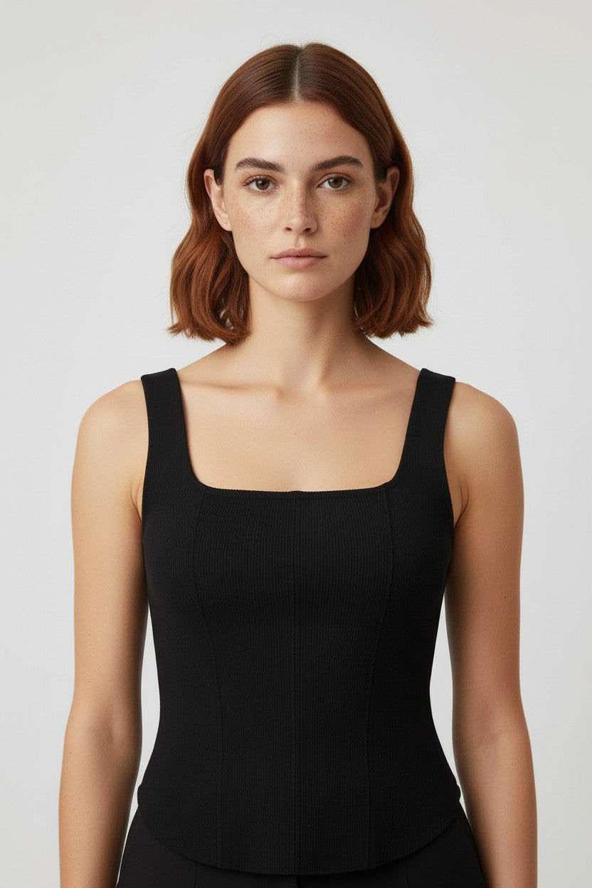 No Boundaries Damen Top Schwarz Größe S