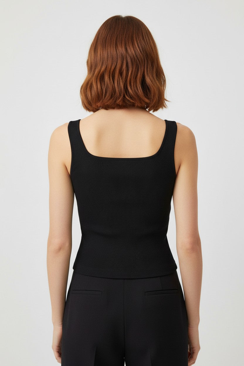 No Boundaries Damen Top Schwarz Größe S
