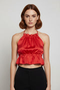 Pieces Damen Top Rot Größe M