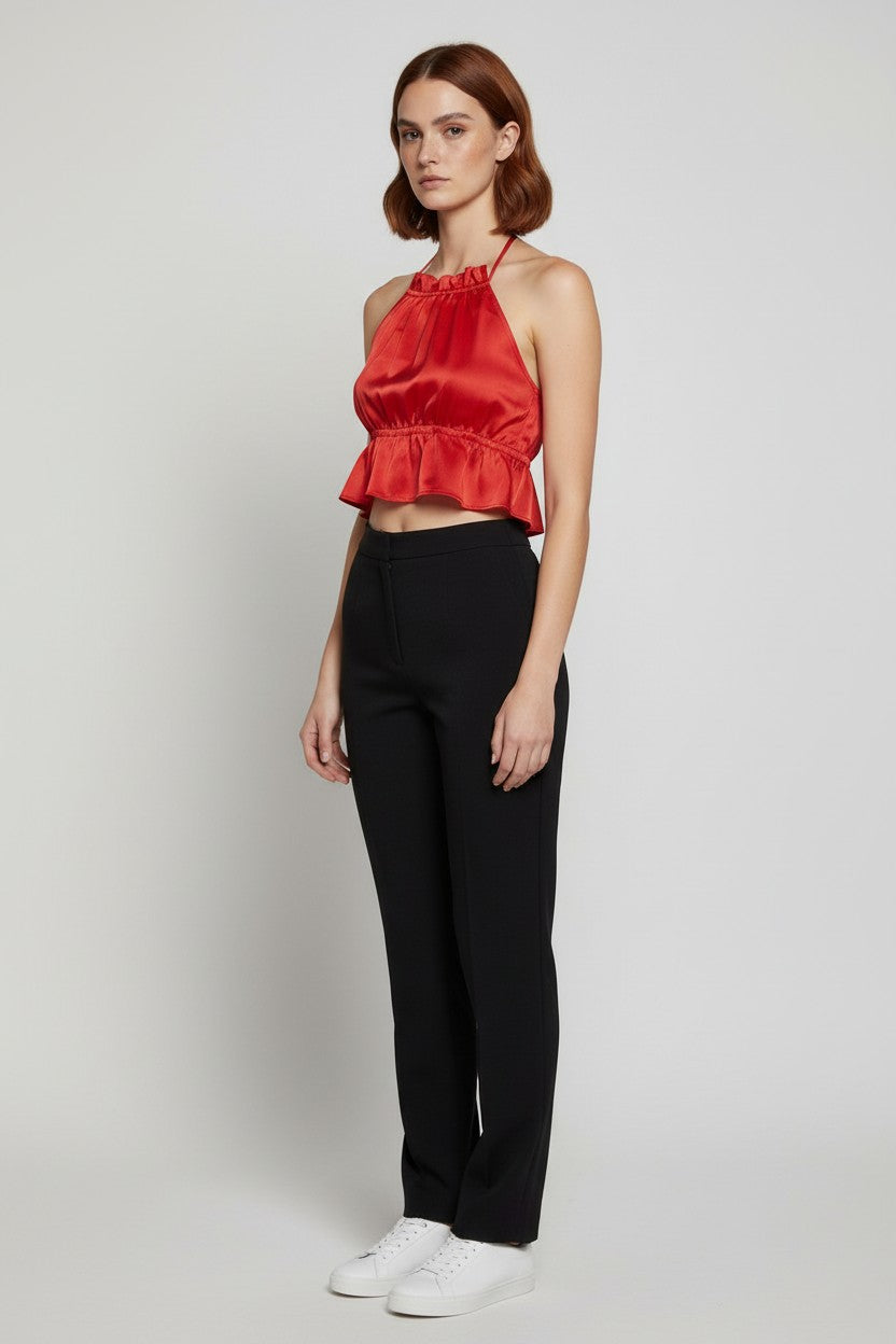 Pieces Damen Top Rot Größe M