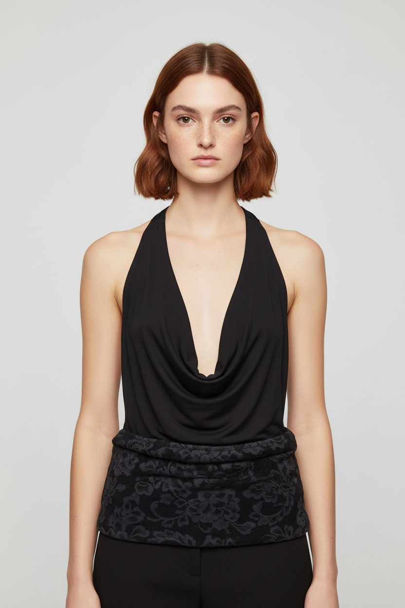 Urban Outfitters Damen Top Schwarz Größe XL