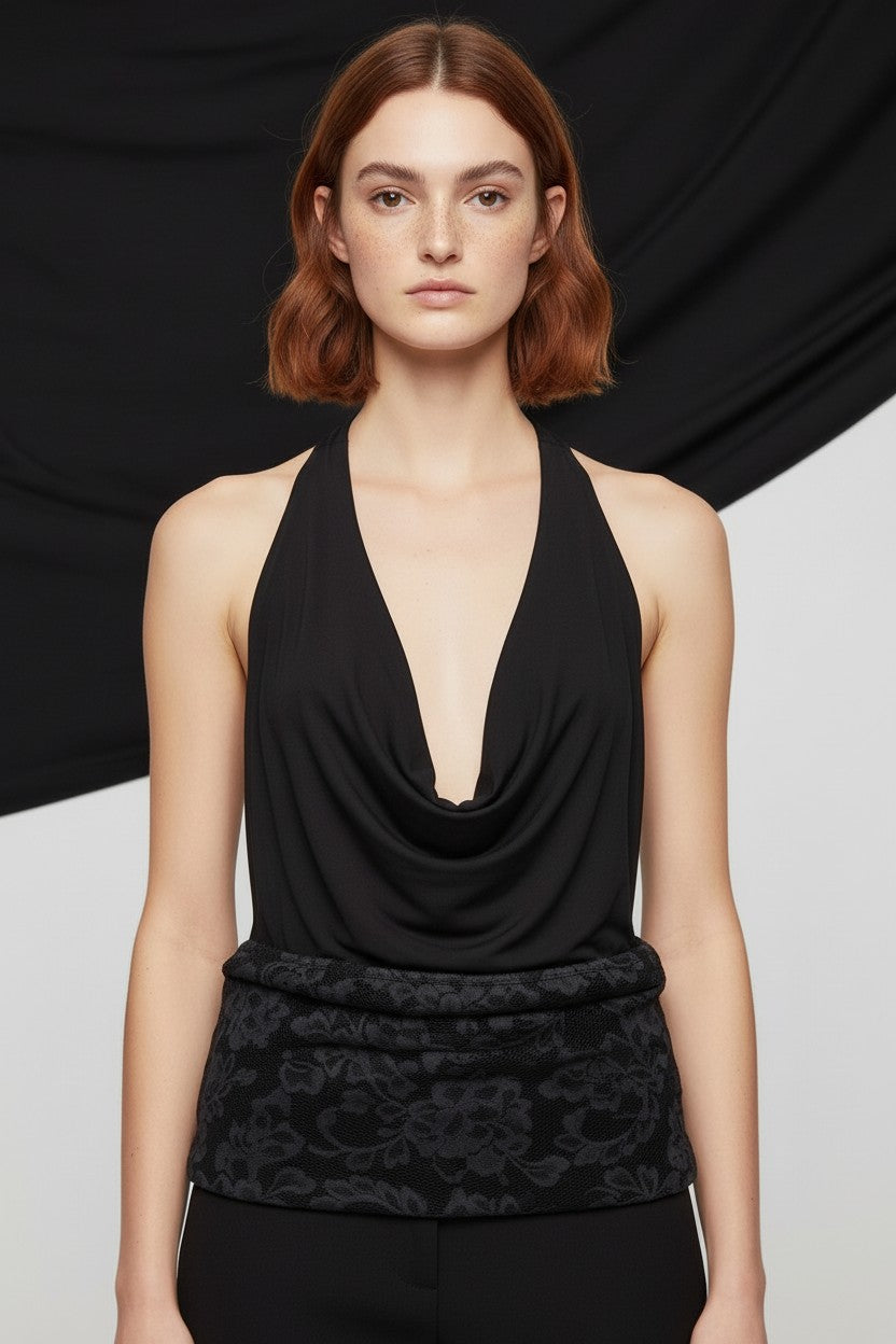 Urban Outfitters Damen Top Schwarz Größe XL