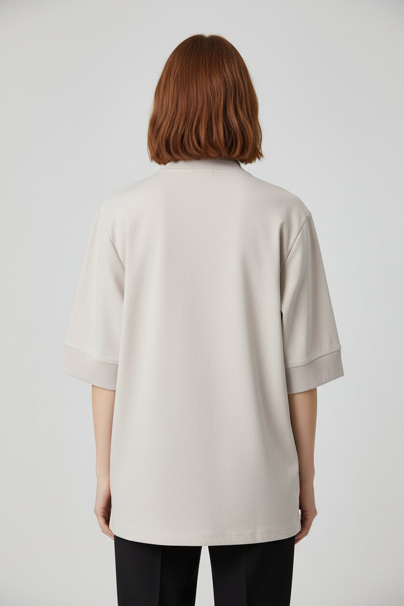 Zara Damen Top Beige Größe XL
