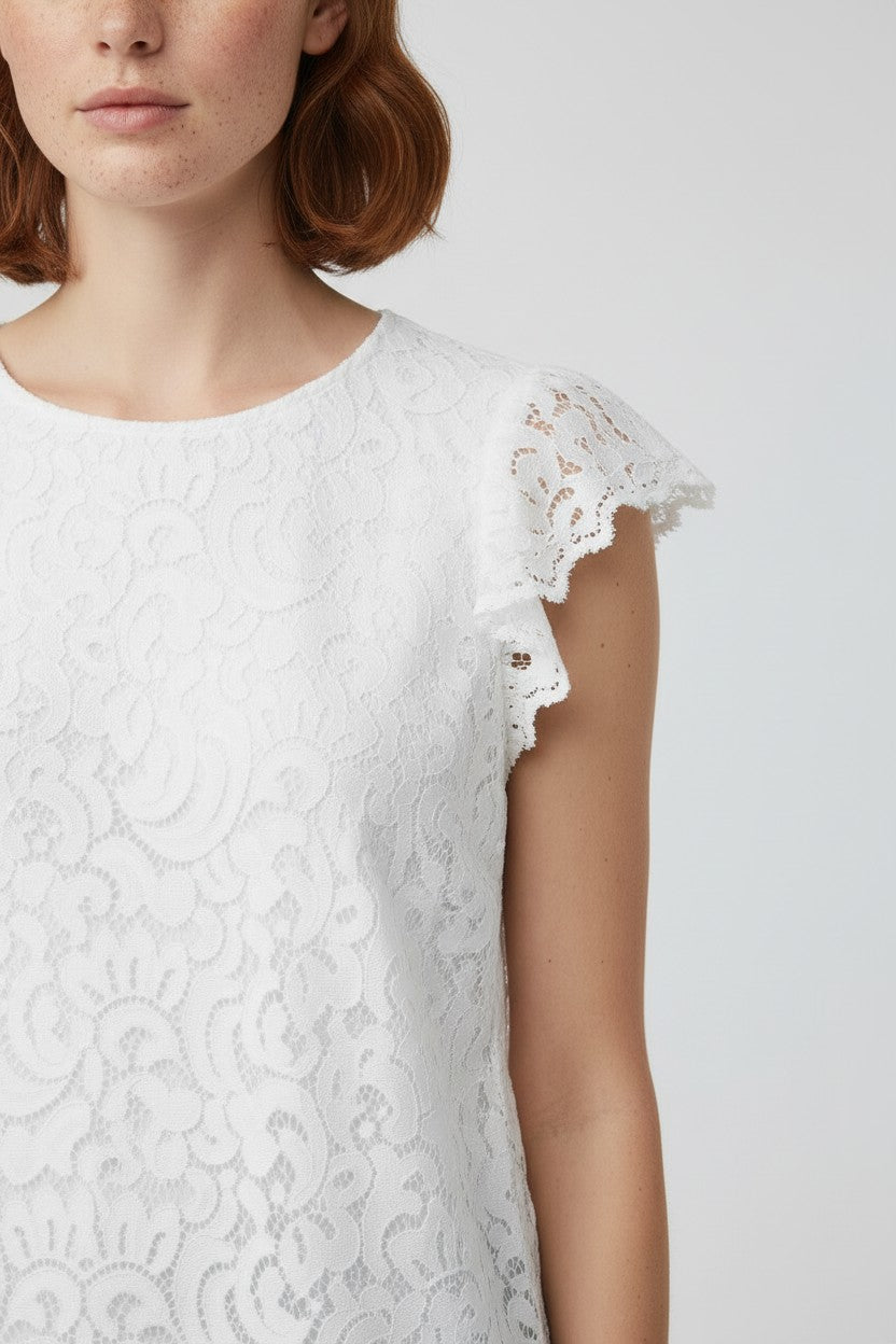 Holly & Whyte by Lindex Damen Top Weiß Größe 2XL