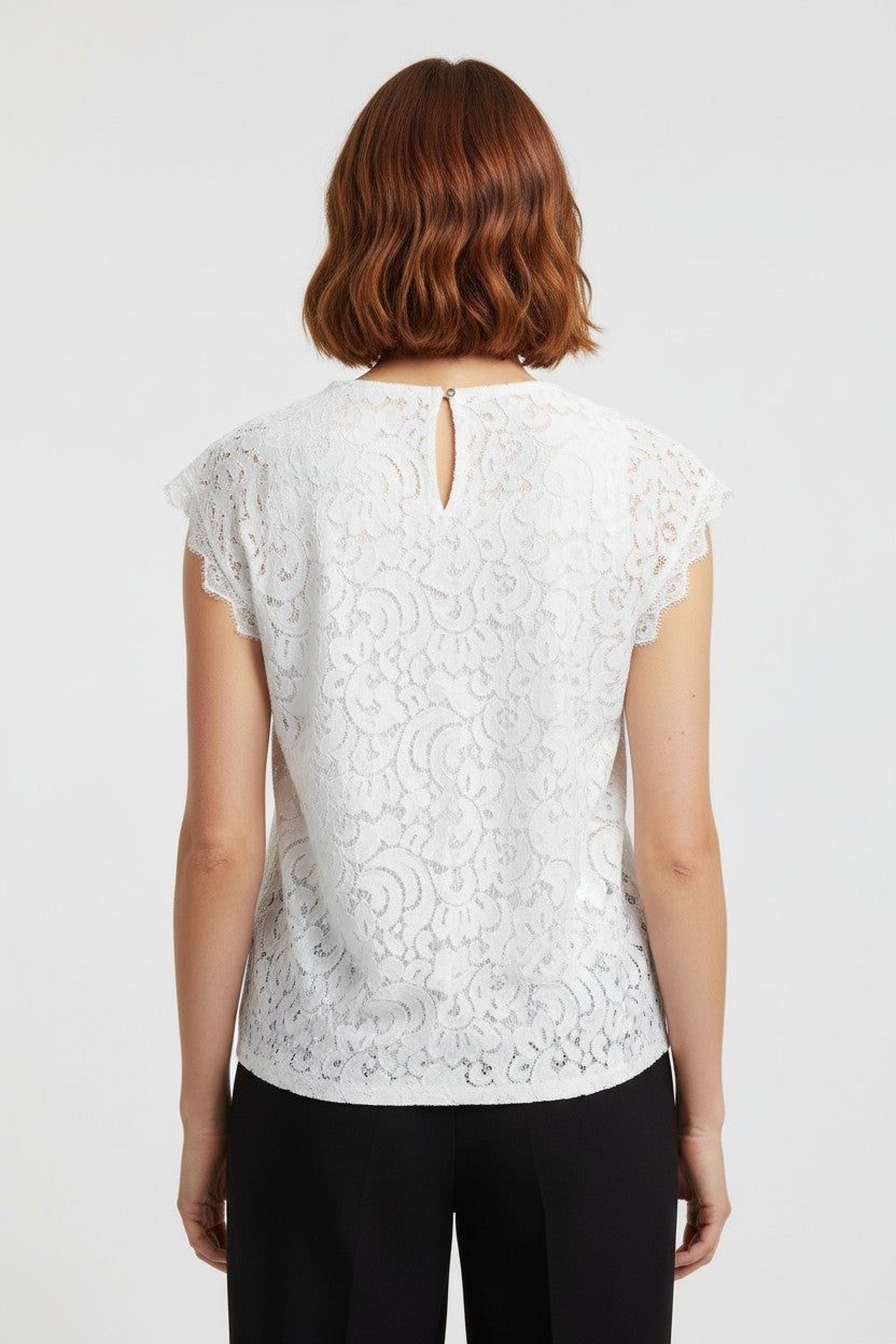 Holly & Whyte by Lindex Damen Top Weiß Größe 2XL