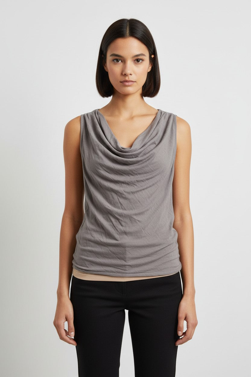 Armani Exchange Damen Top Grau Größe S