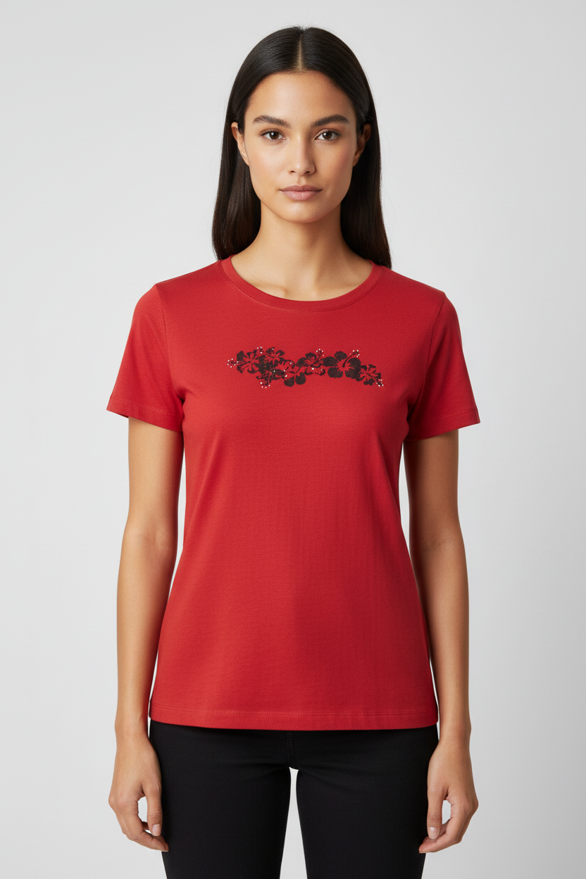 ESPRIT Damen Top Rot Größe XXL