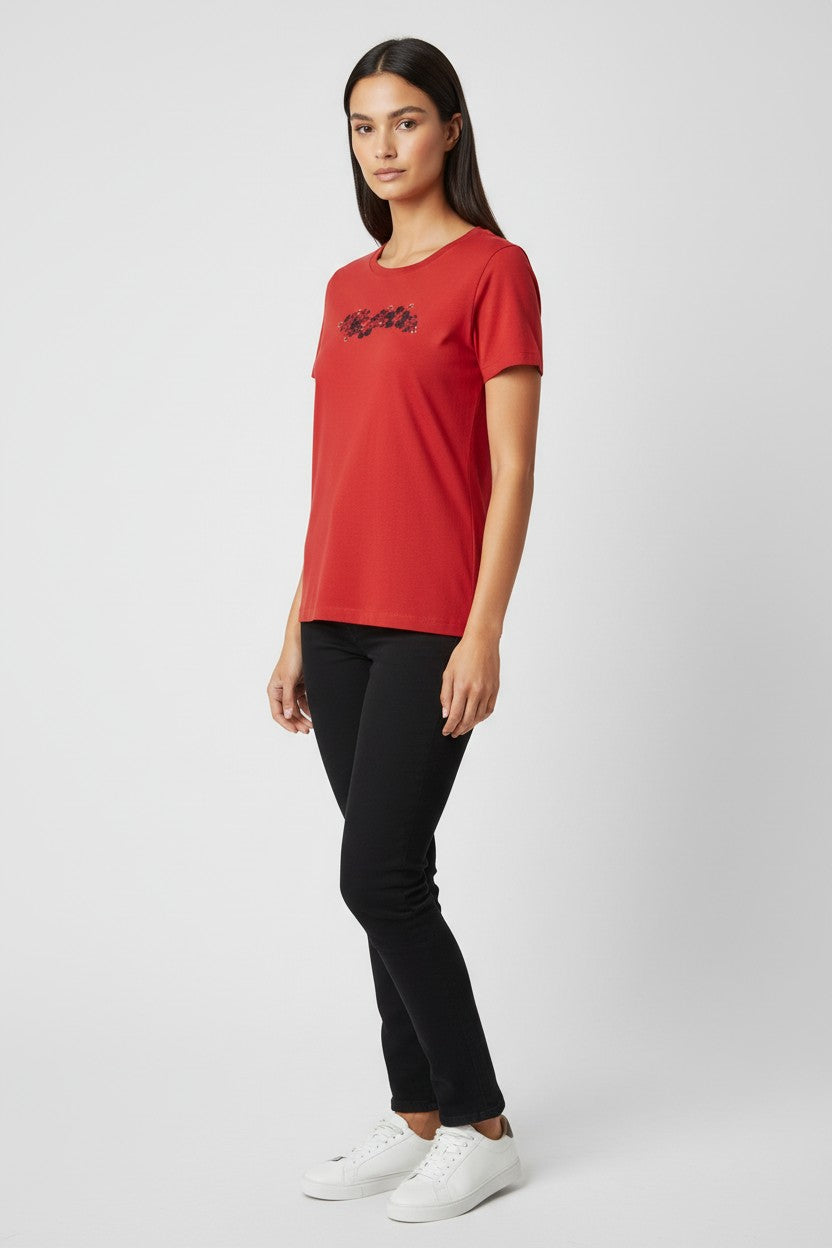 ESPRIT Damen Top Rot Größe XXL