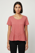 Expresso Damen Top Rot Weiß Größe 2XL