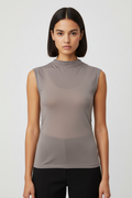 Gina Tricot Damen Top Braun Größe M