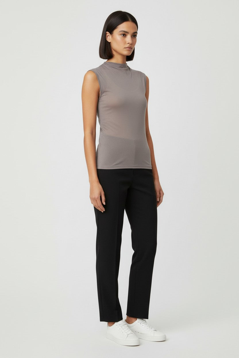 Gina Tricot Damen Top Braun Größe M