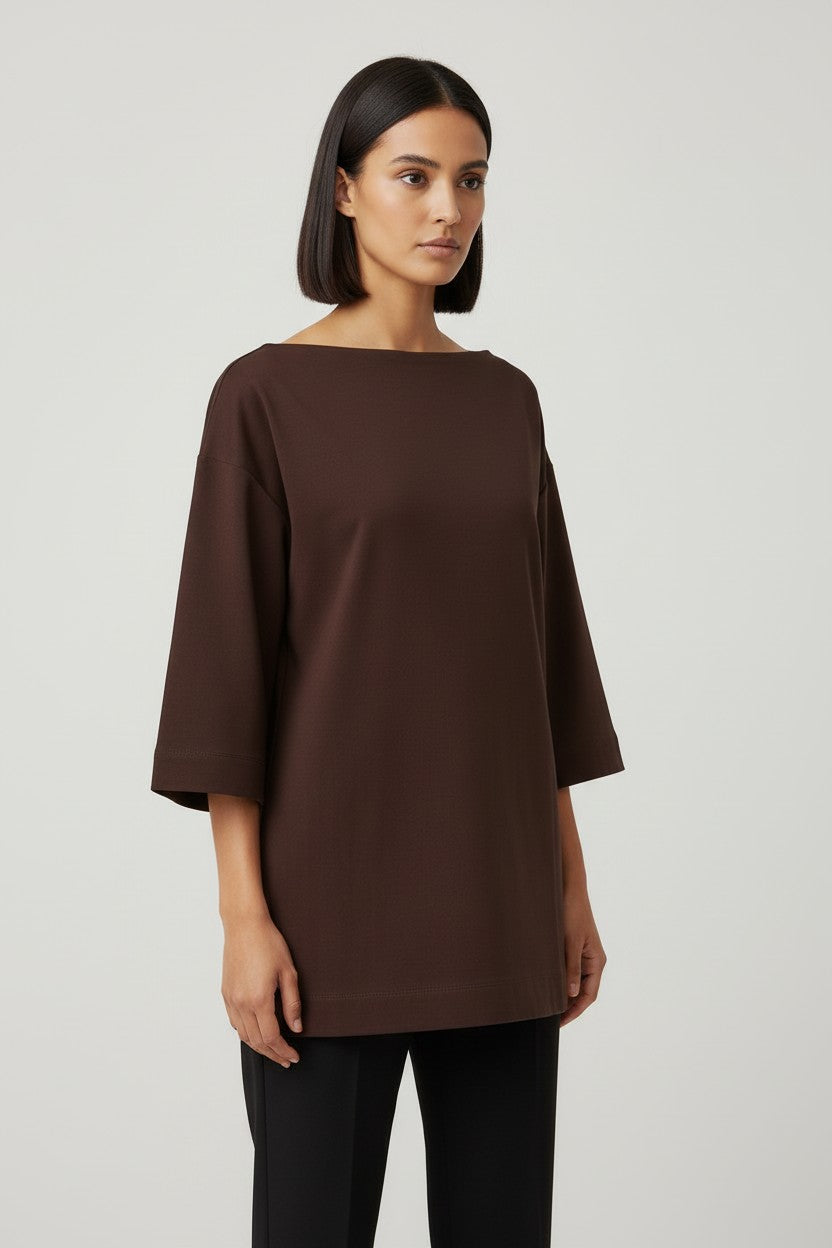 H&M Edition Damen Top Braun Größe M