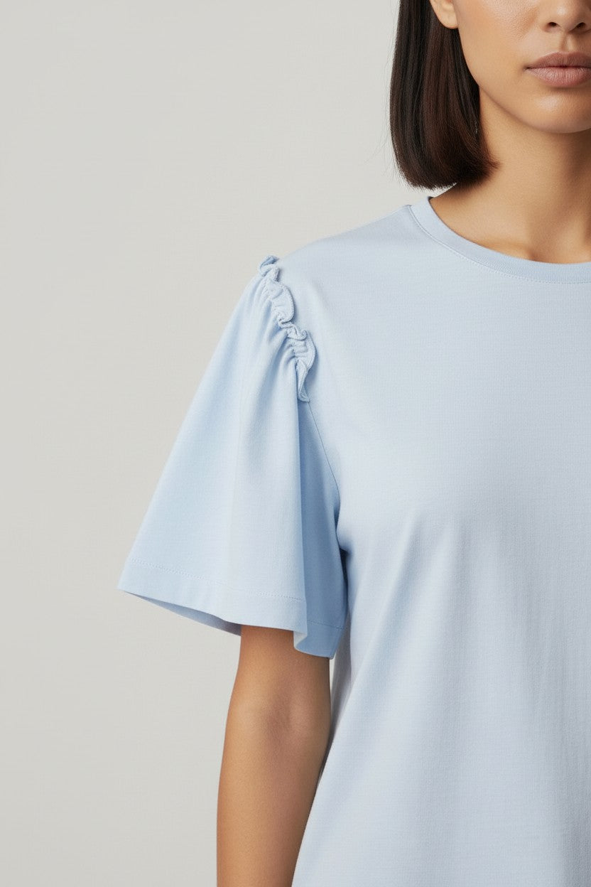Selected Femme Damen Top Blau Größe 2XL