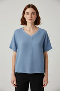 Damen Top Blau Größe XL