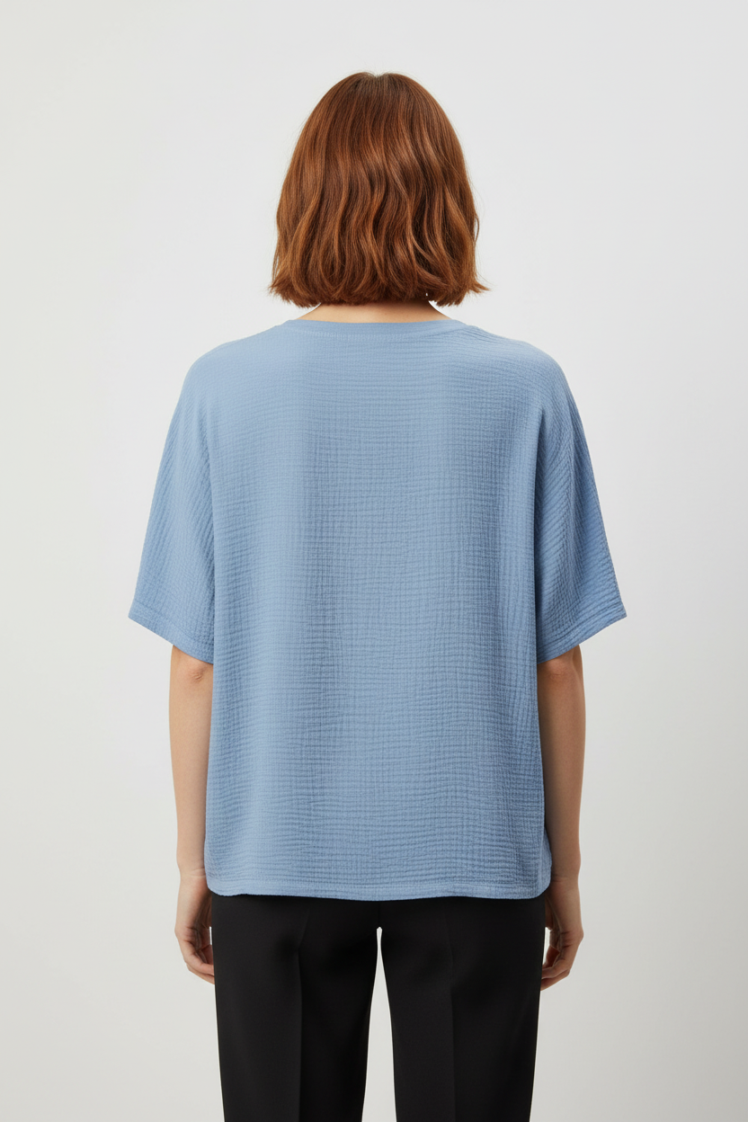 Damen Top Blau Größe XL