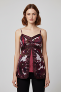 EDC by ESPRIT Damen Top Pink Lila Braun Größe L