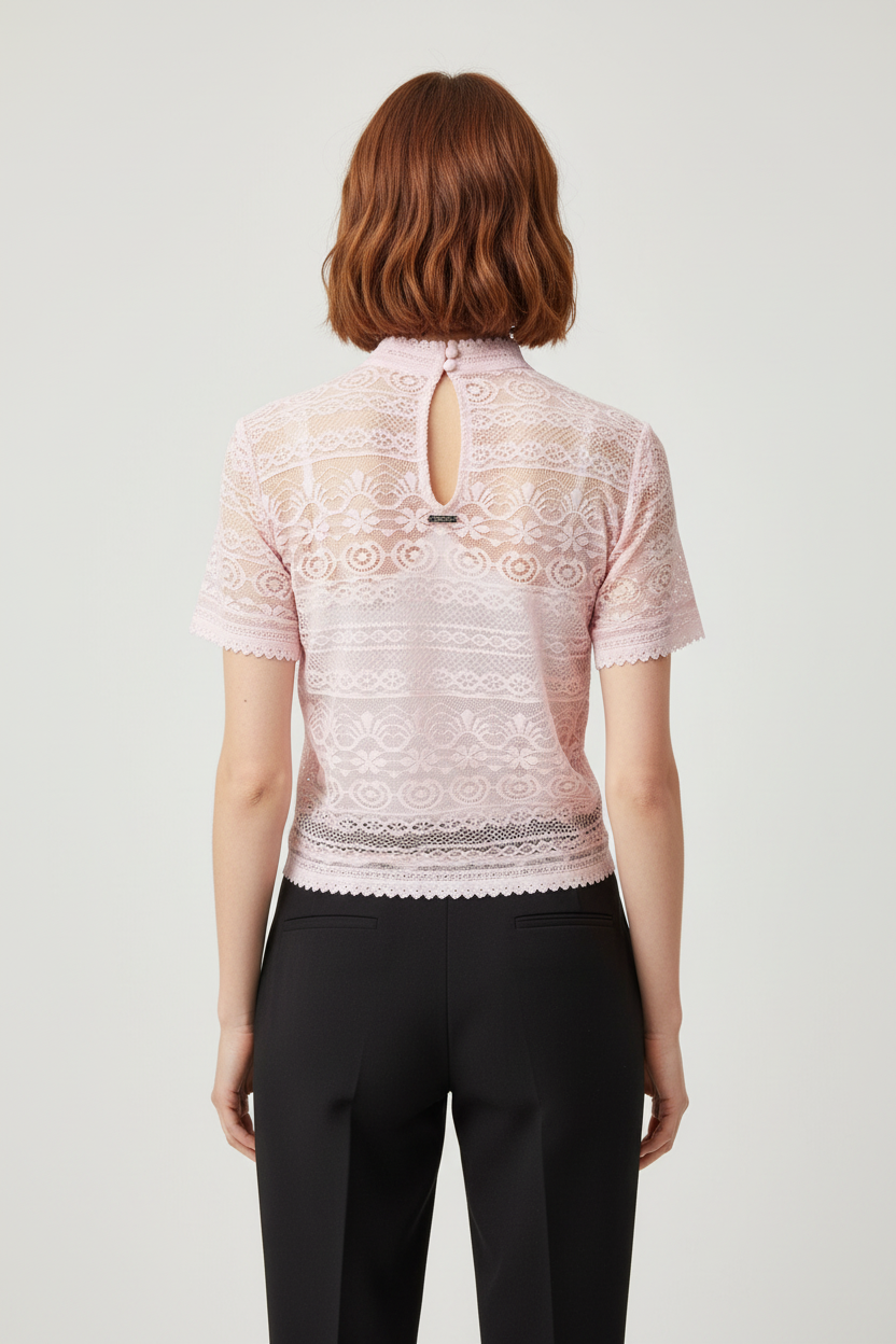 Guess Damen Top Pink Größe XL