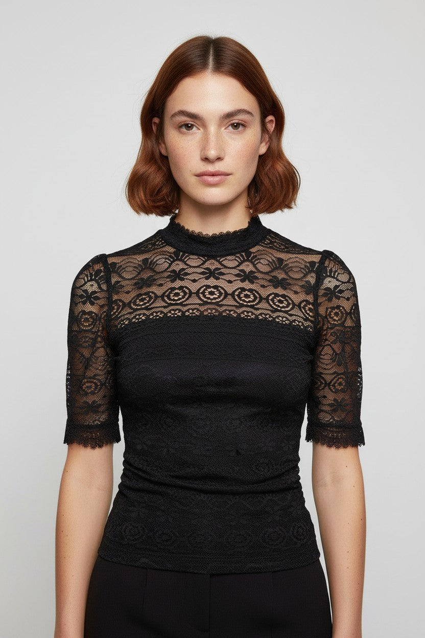 Guess Damen Top Schwarz Größe XS
