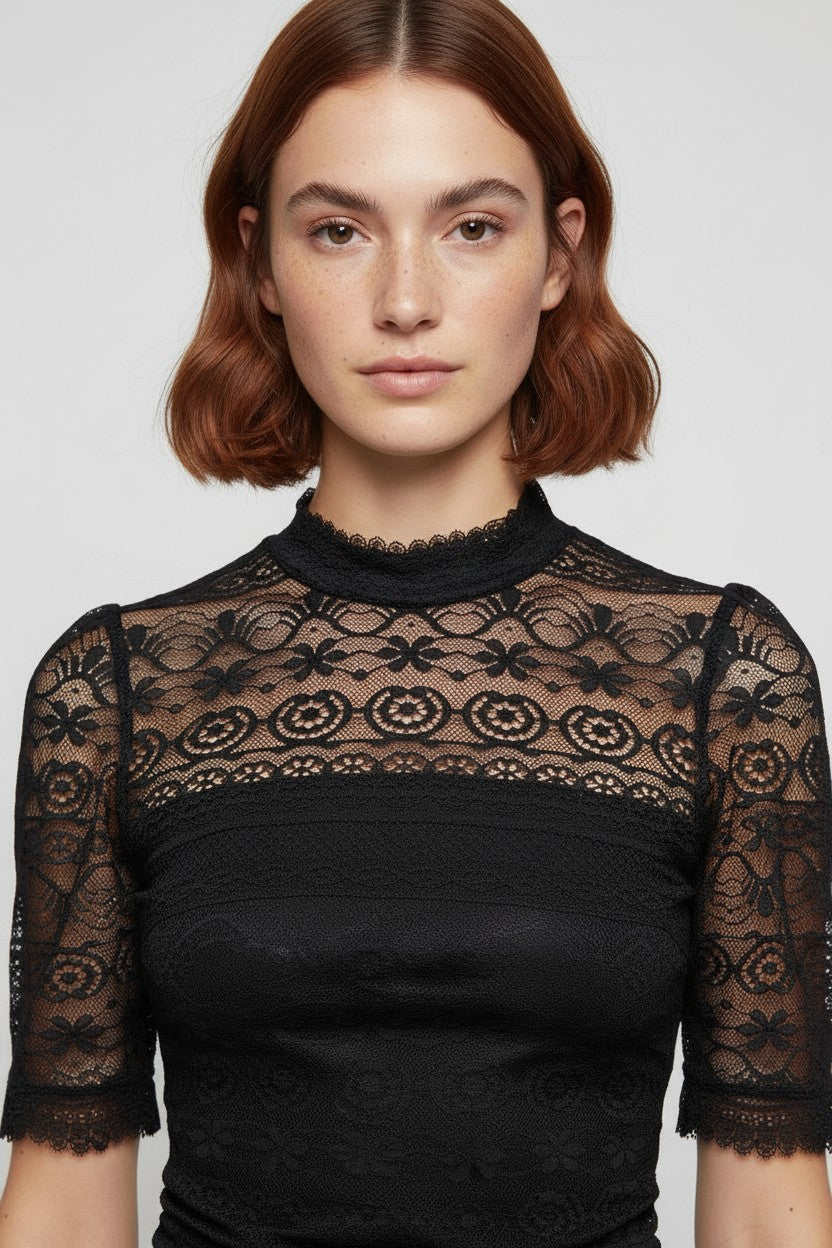 Guess Damen Top Schwarz Größe XS