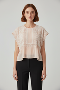 Mango Suit Damen Top Beige Größe S
