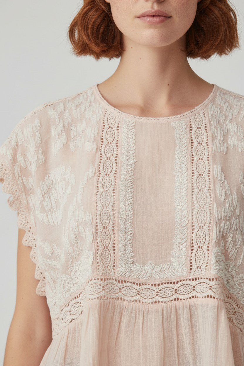 Mango Suit Damen Top Beige Größe S