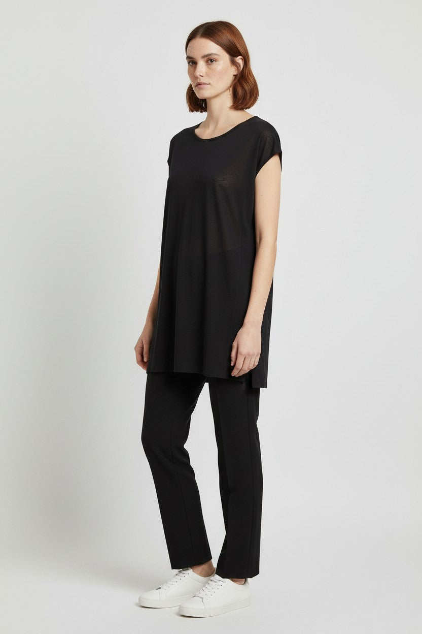 Massimo Dutti Damen Top Schwarz Größe XL