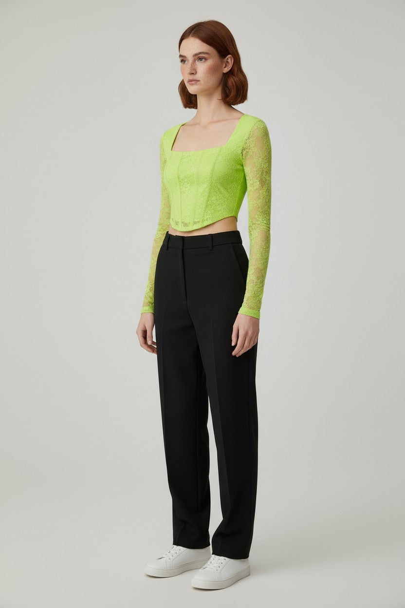 ONLY Damen Top Grün Größe S
