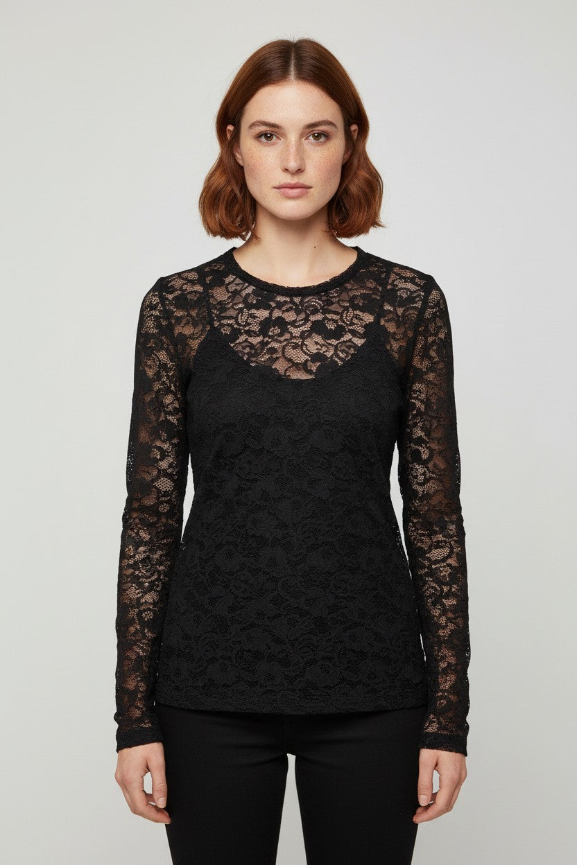 Schumacher Damen Top Schwarz Größe L