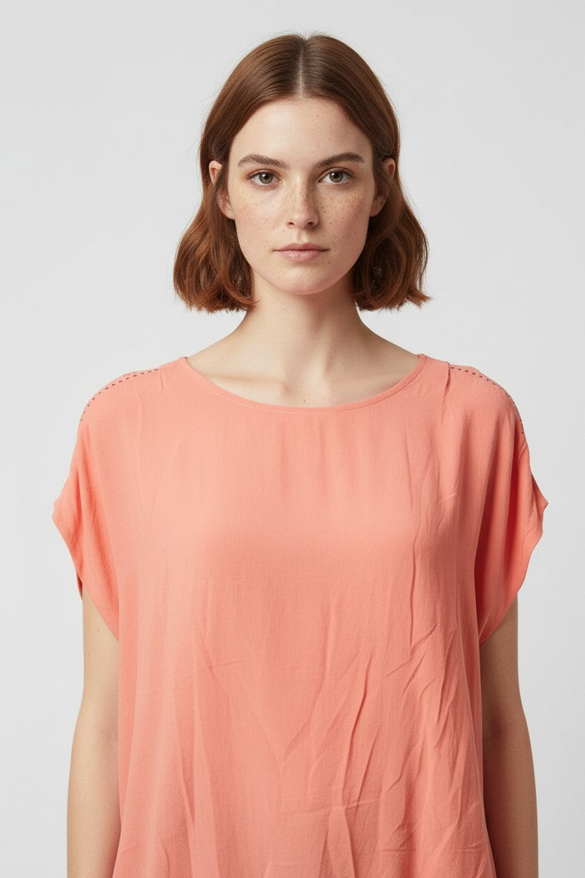 Soyaconcept Damen Top Pink Größe 2XL