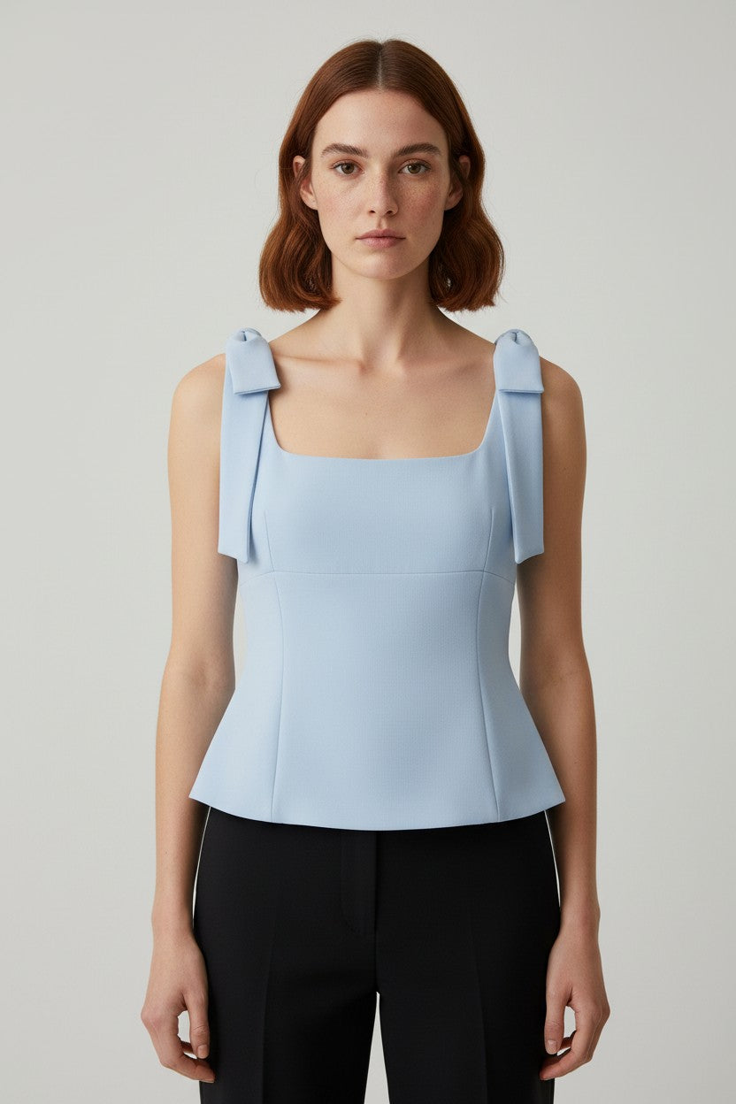 Zara Damen Top Blau Größe L