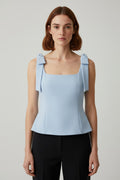 Zara Damen Top Blau Größe L