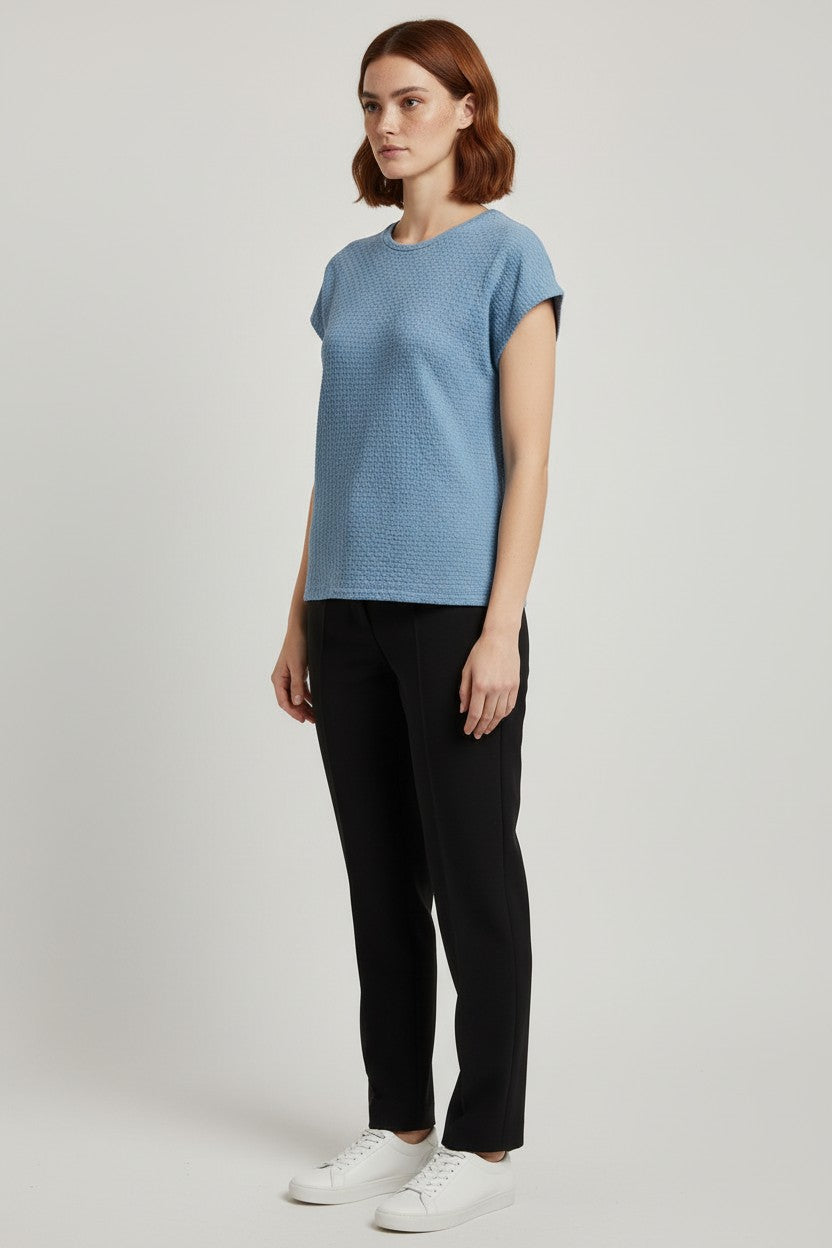 Zara Damen Top Blau Größe M
