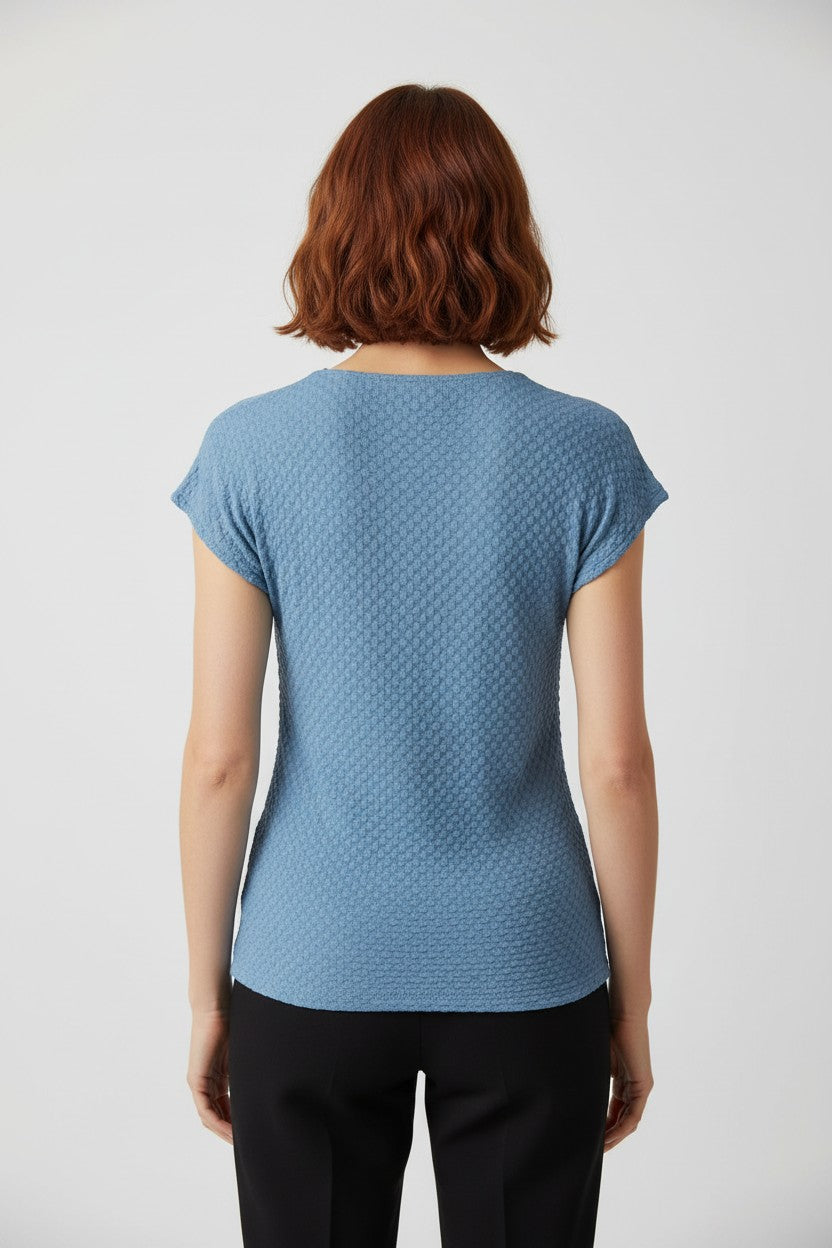Zara Damen Top Blau Größe M