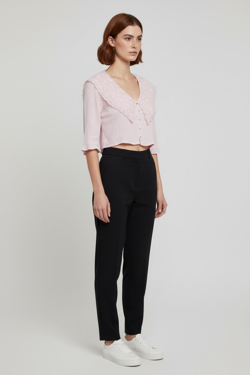 Zara Damen Top Pink Größe XS