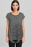 Desigual Damen Top Schwarz Weiß Größe XL