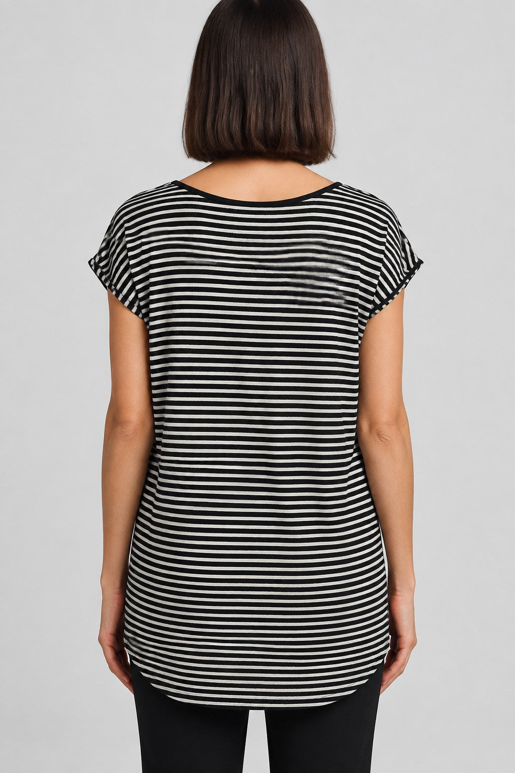 Desigual Damen Top Schwarz Weiß Größe XL