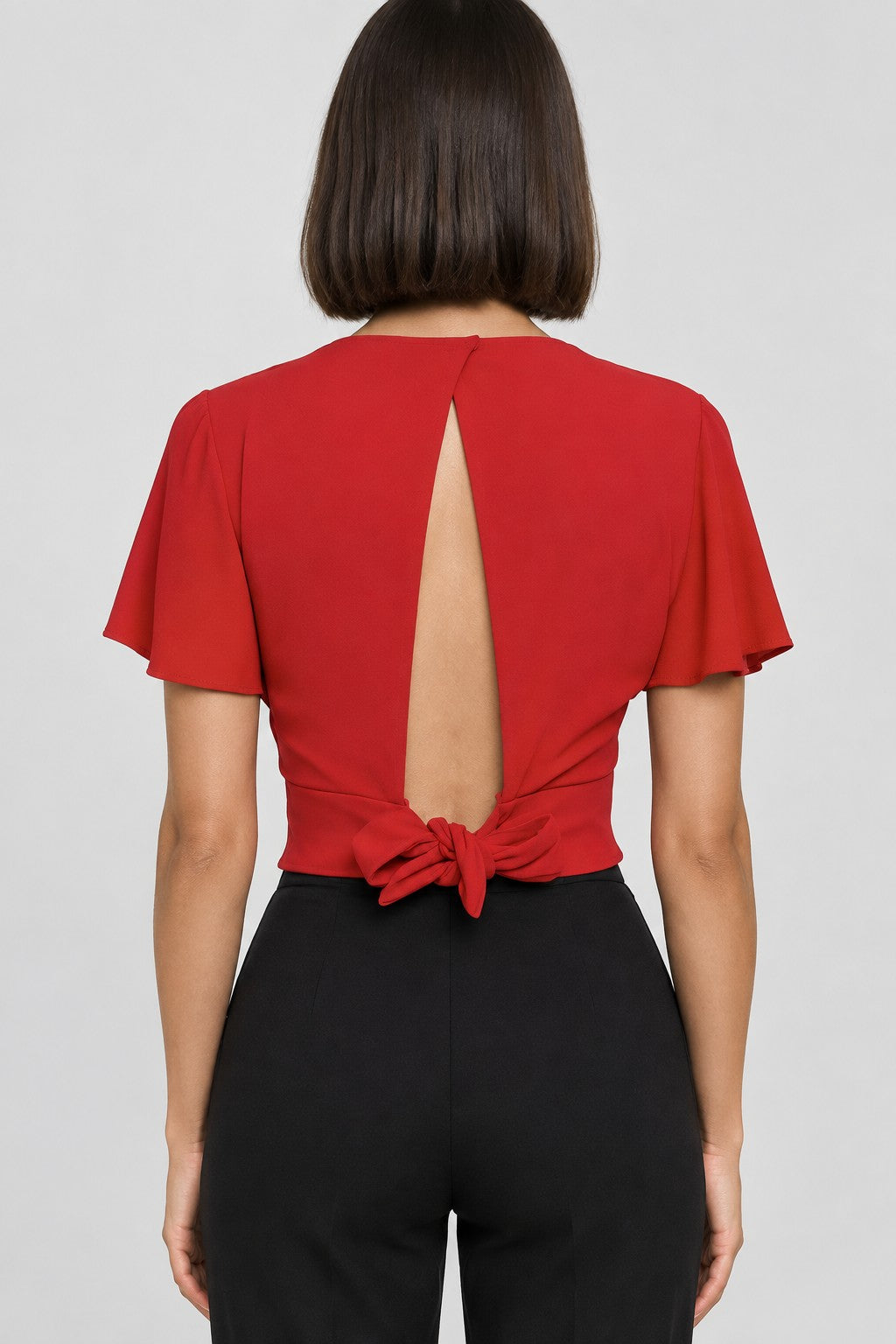 Divided by H&M Damen Crop Top Rot Größe XS