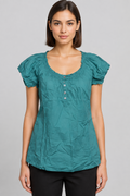 ESPRIT Collection Damen Top Blau Größe XL