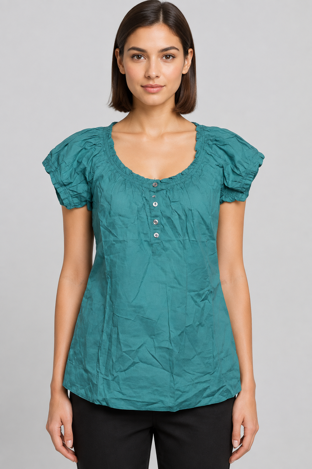 ESPRIT Collection Damen Top Blau Größe XL