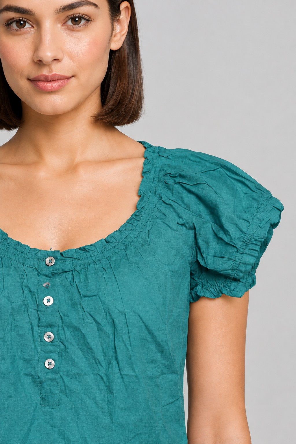 ESPRIT Collection Damen Top Blau Größe XL