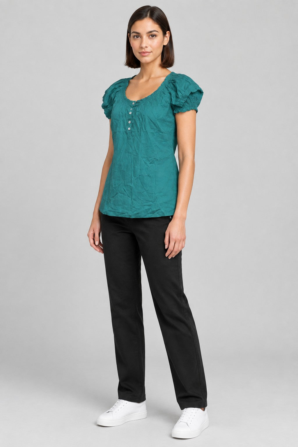 ESPRIT Collection Damen Top Blau Größe XL