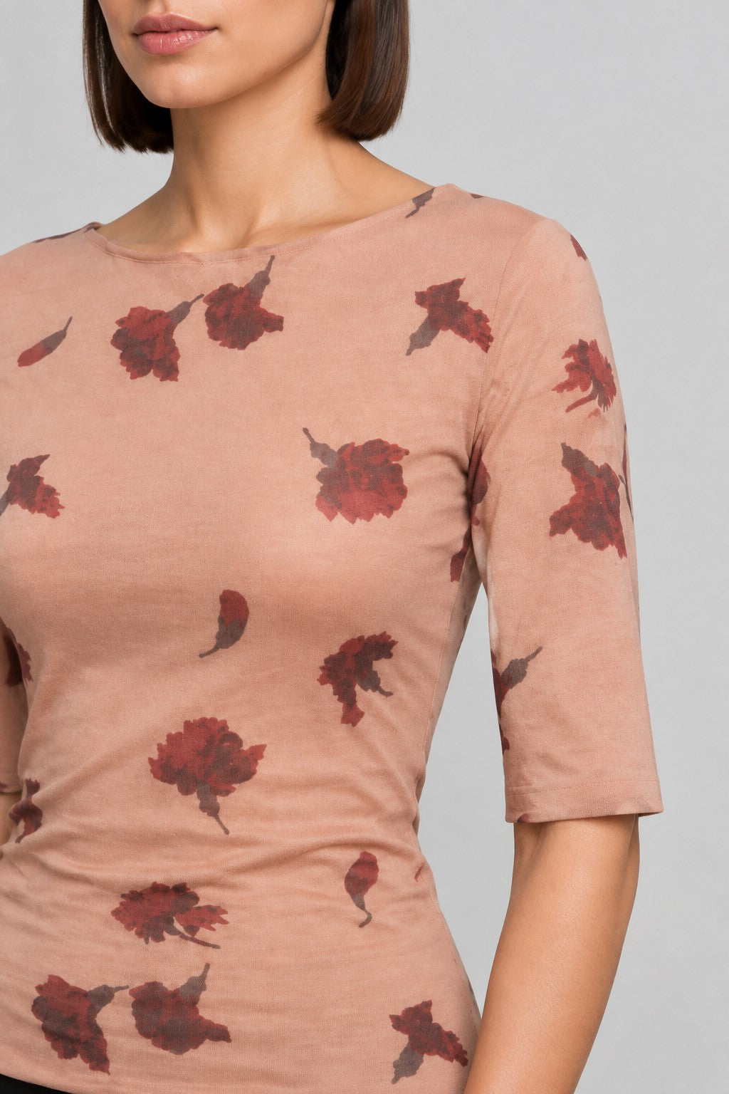 Ganni Damen Top Beige Rot Größe M