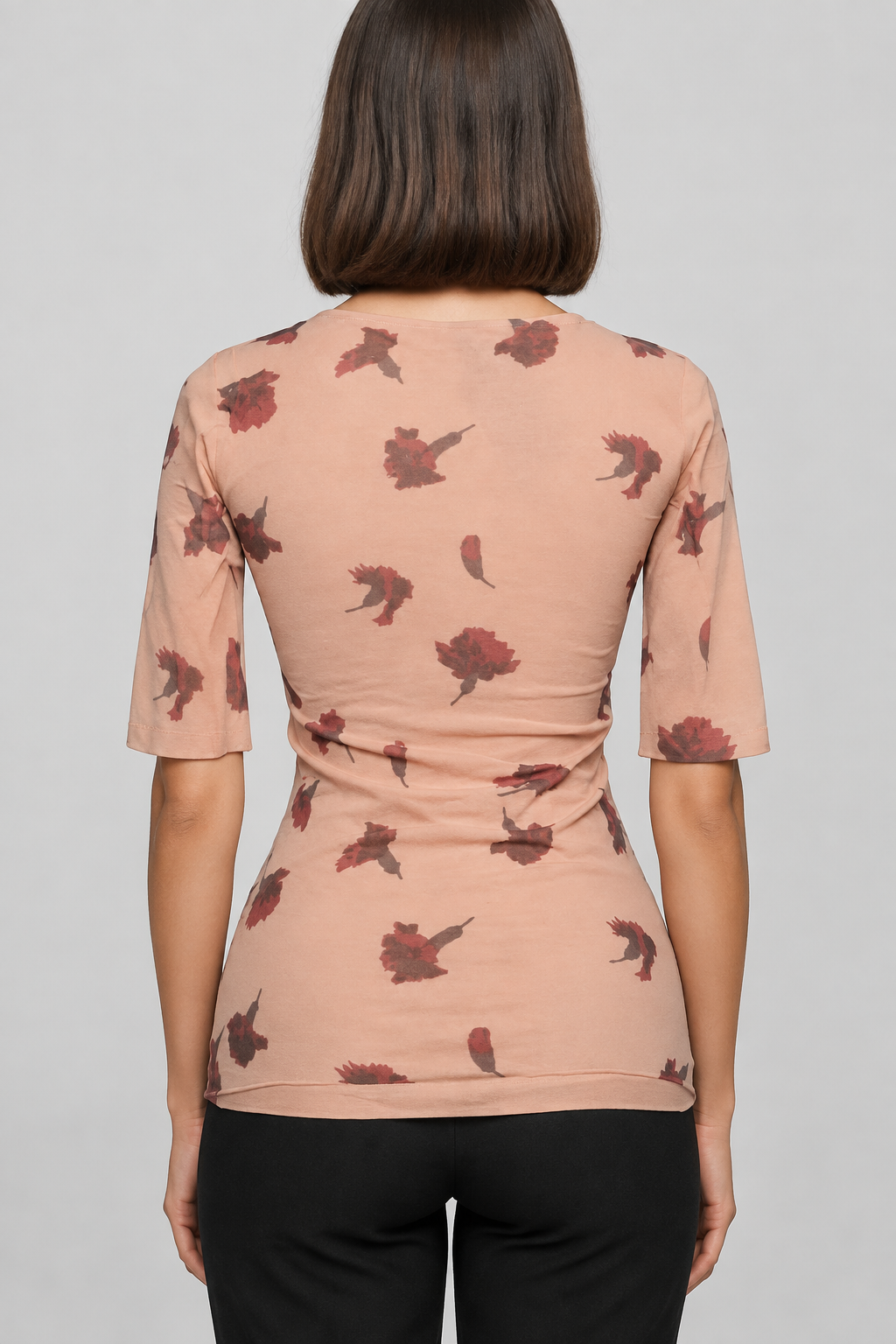 Ganni Damen Top Beige Rot Größe M
