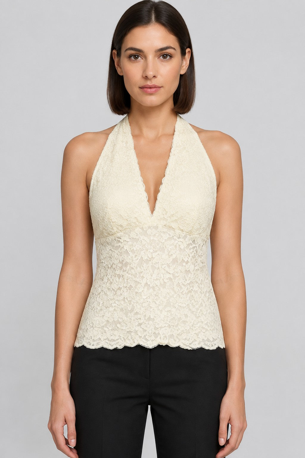 Gina Tricot Damen Top Gelb Größe XL