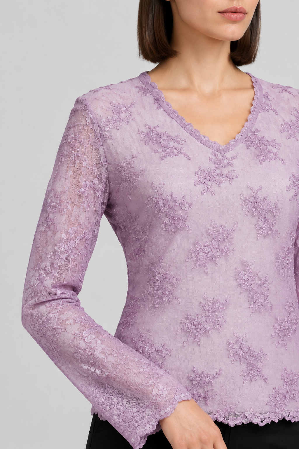 Hennes Collection by H&M Damen Top Lila Größe XL